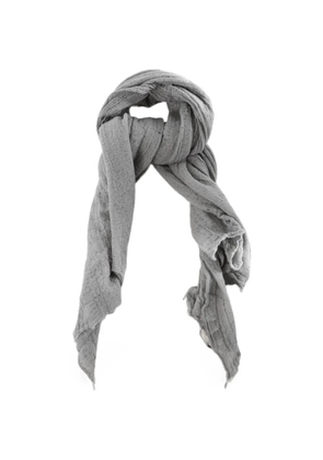 Rick Owens frayed oversized scarf - Grey
