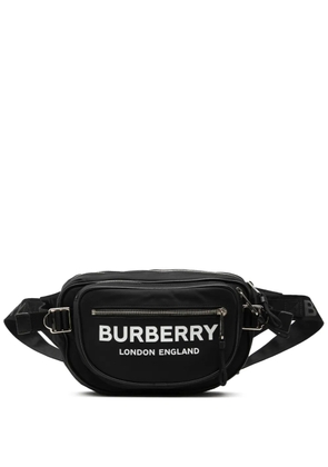 Burberry Pre-Owned 2018-2023 Nylon Logo Cannon belt bag - Black