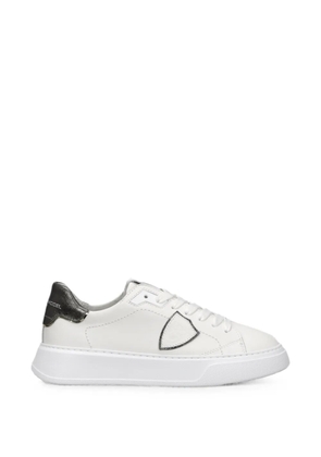 Philippe Model Paris Temple Low leather sneakers - White