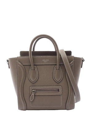 Celine Pre-Owned 2010-2026 Nano Leather Luggage Tote satchel - Brown