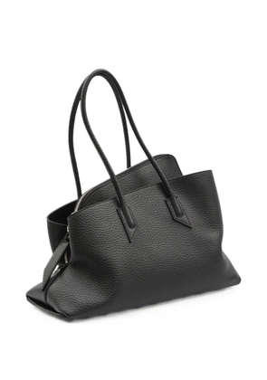 The Attico medium La Passeggiata grain-effect tote bag - Black