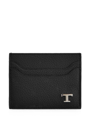 Tod's T Timeless pebbled-leather card holder - Black