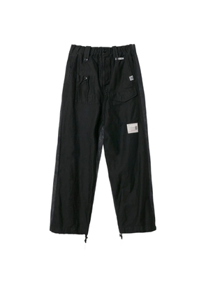 Maison MIHARA YASUHIRO panelled cargo track trousers - Black