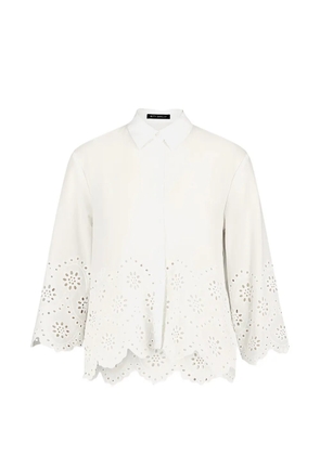 Betty Barclay broderie-anglaise scalloped-hem shirt - White