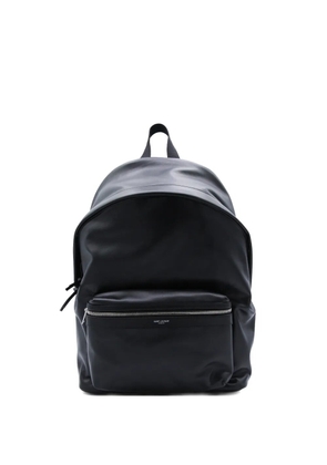 Saint Laurent city matte leather backpack - Black