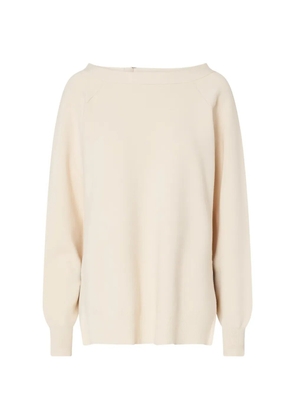 LIU JO knit sweatshirt with cut-out - Neutrals