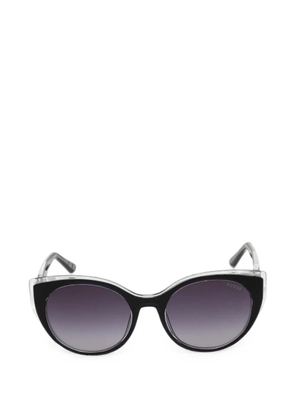 GUESS USA logo-plaque cat-eye sunglasses - Black