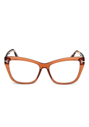 TOM FORD cat-eye glasses - Brown