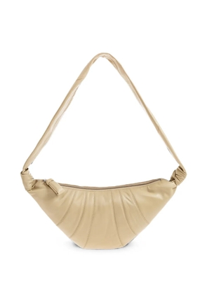 LEMAIRE Croissant leather shoulder bag - Neutrals
