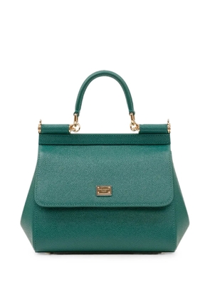 Dolce & Gabbana small Sicily leather tote bag - Green