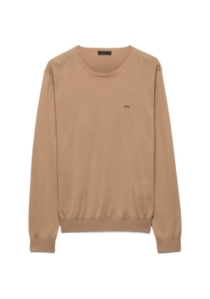 Prada superfine wool crew-neck sweater - Brown