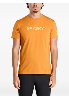 SAYSKY Pace logo-print T-shirt - Orange