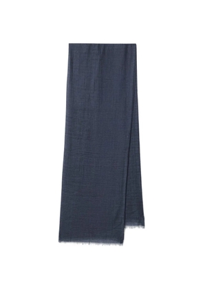 Loro Piana Brina fringed scarf - Blue