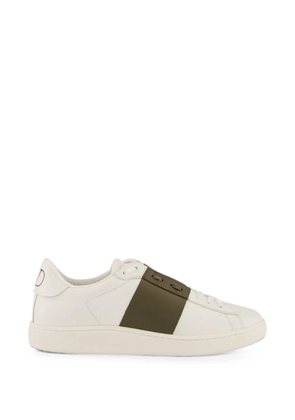 Valentino Garavani VLogo Signature panelled leather sneakers - White
