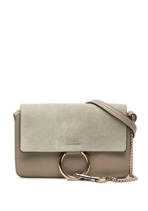 Chloé Pre-Owned 2017 Small Suede and Calfskin Faye crossbody bag - Brown
