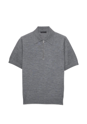 Prada superfine wool polo shirt - Grey