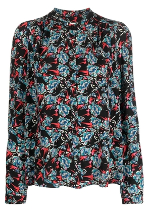 Zadig&Voltaire Tchin printed silk blouse - Black