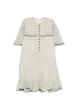 MARANT ÉTOILE Daynia polka-dot ruffled mini dress - Neutrals