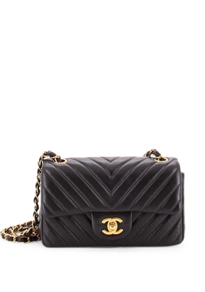 CHANEL Pre-Owned Classic Single Flap Bag Chevron Lambskin Mini shoulder bag - Black