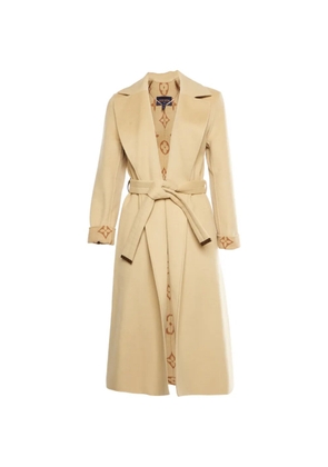 Louis Vuitton Pre-Owned belted wrap coat - Neutrals