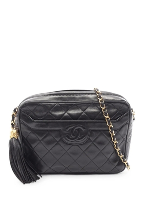CHANEL Pre-Owned 1991-1994 quilted tassel crossbody bag - Black