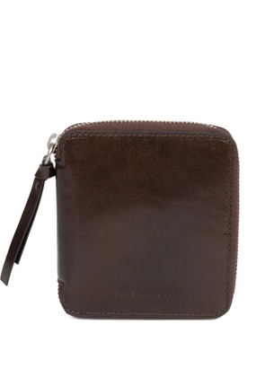 DRIES VAN NOTEN zip leather wallet - Brown