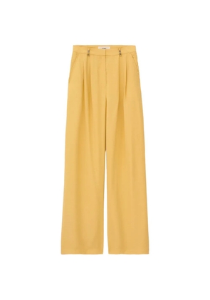 Ba&Sh Deana pleated wide-leg trousers - Yellow