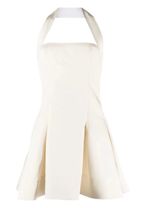 KHAITE The Hila flared minidress - Neutrals