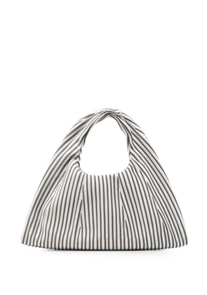 CFCL medium Dayfuku pleated striped tote bag - Neutrals