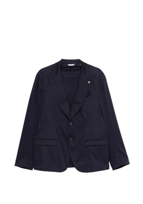 Manuel Ritz peak-lapel button-fastening blazer - Blue