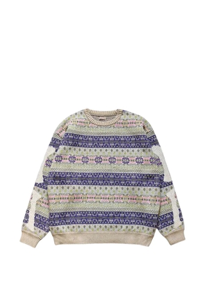 KAPITAL Fair Isle Bone sweater - Neutrals