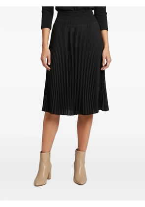 Prada Pre-Owned plissé smocked-waist midi skirt - Black