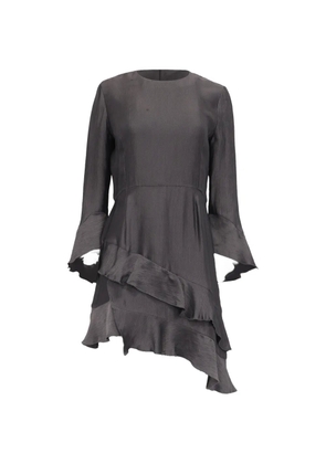 IRO Asymmetric ruffled mini dress - Grey