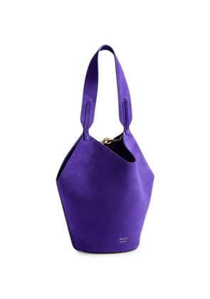 KHAITE mini Lotus tote in amethyst haircalf and suede - Purple