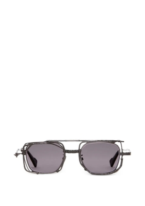 Kuboraum Z51 geometric-frame sunglasses - Grey