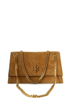 Tory Burch logo-plaque chain-link shoulder bag - Neutrals