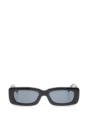 The Attico x Linda Farrow Mini Marfa rectangle-frame sunglasses - Black