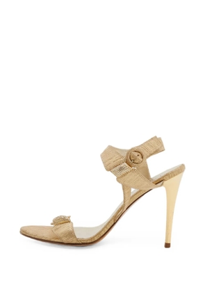 Loriblu crystal-embellished ankle-strap sandals - Gold