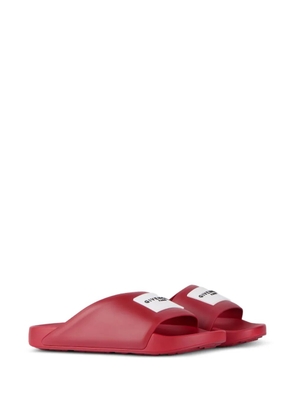 Givenchy logo-patch slides - Red