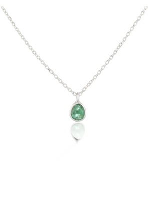 AUREE JEWELLERY mini Manhattan emerald necklace - Silver