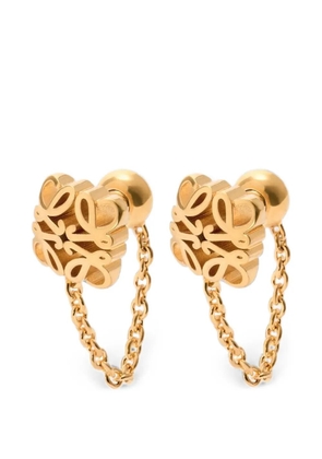 LOEWE Anagram Bombe chain earrings - Gold