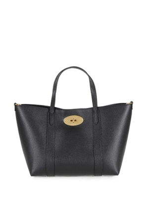 Mulberry mini Bayswater grained leather tote bag - Black