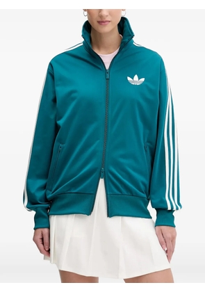 adidas zip-up stripe sweatshirt - Blue