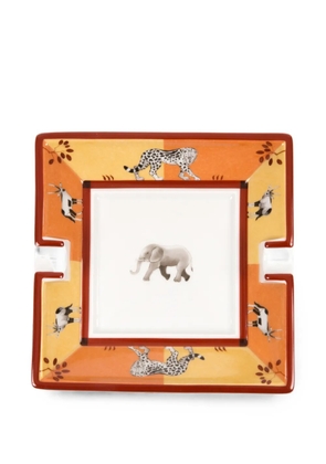 Hermès Pre-Owned 2000s African square ashtrays - White
