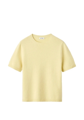Soft Goat short-sleeve knitted sweater - Yellow