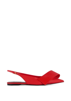 Givenchy twisted-ribbon slingback ballet flats - Red