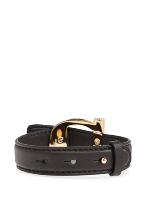 Ferragamo Gancini calf leather bracelets - Gold