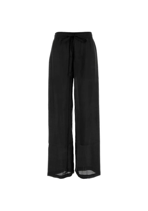 THE ROSE IBIZA silk palazzo pants - Black