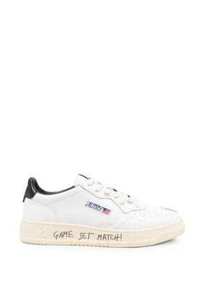 Autry Medalist slogan-print sneakers - White