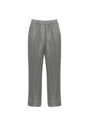Peserico turn-up-cuff trousers - Grey